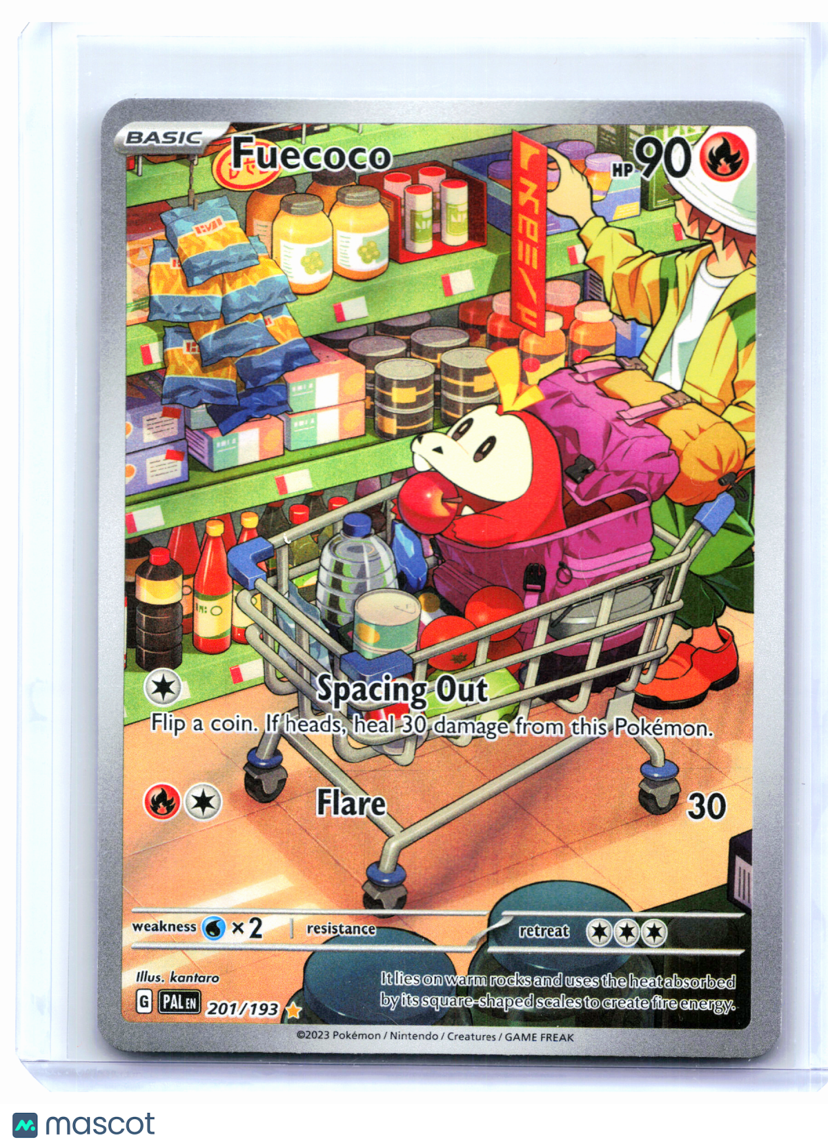 2023 Pokemon—Fuecoco #201/193 Paldea Evolved—Illustration Rare Holo [LP]