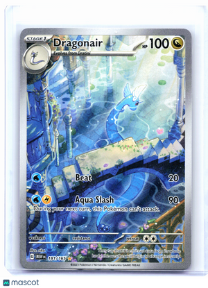 2023 Pokemon—Dragonair #181/165 Scarlet & Violet 151—Illustration Rare Holo [LP]