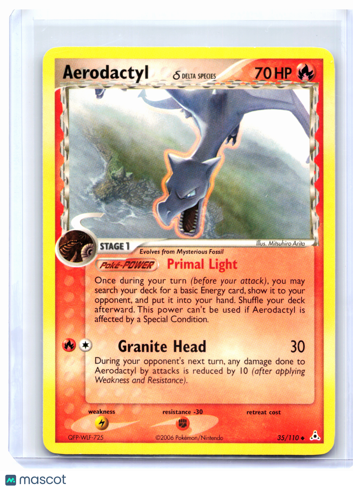 2006 Pokemon—Aerodactyl (Delta Species) #35/110 EX Holon Phantoms—Nonholo [MP]