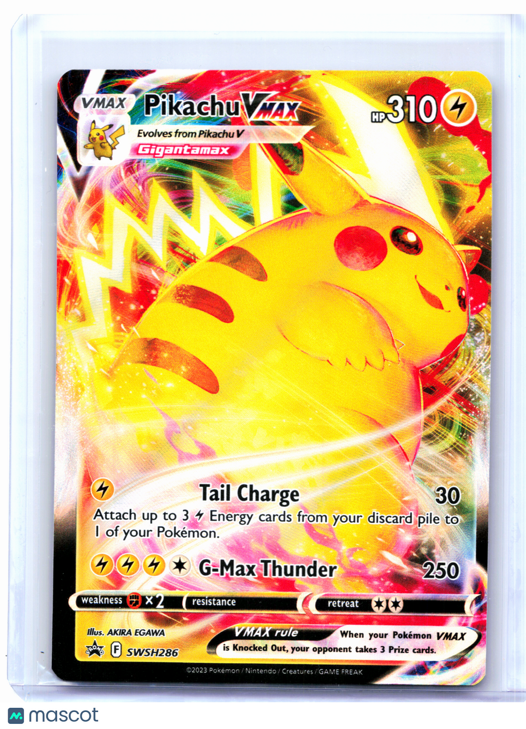 2023 Pokemon—Pikachu VMAX #SWSH286 Sword & Shield Promos—Black Star Promo [LP]