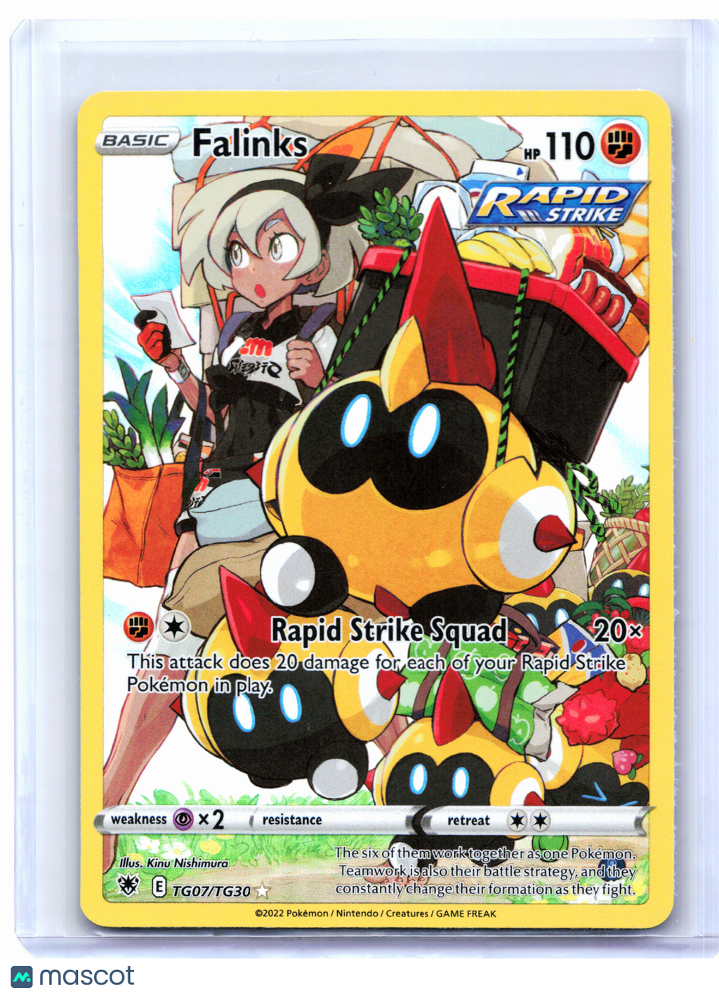 2022 Pokemon—Falinks #TG07/TG30 Astral Radiance Trainer Gallery—Ultra Rare [LP]