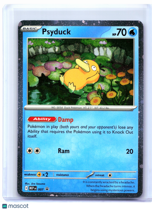 2025 Pokemon—Psyduck #007 Mega Evolution Promo—Black Star Promo Holo [LP]