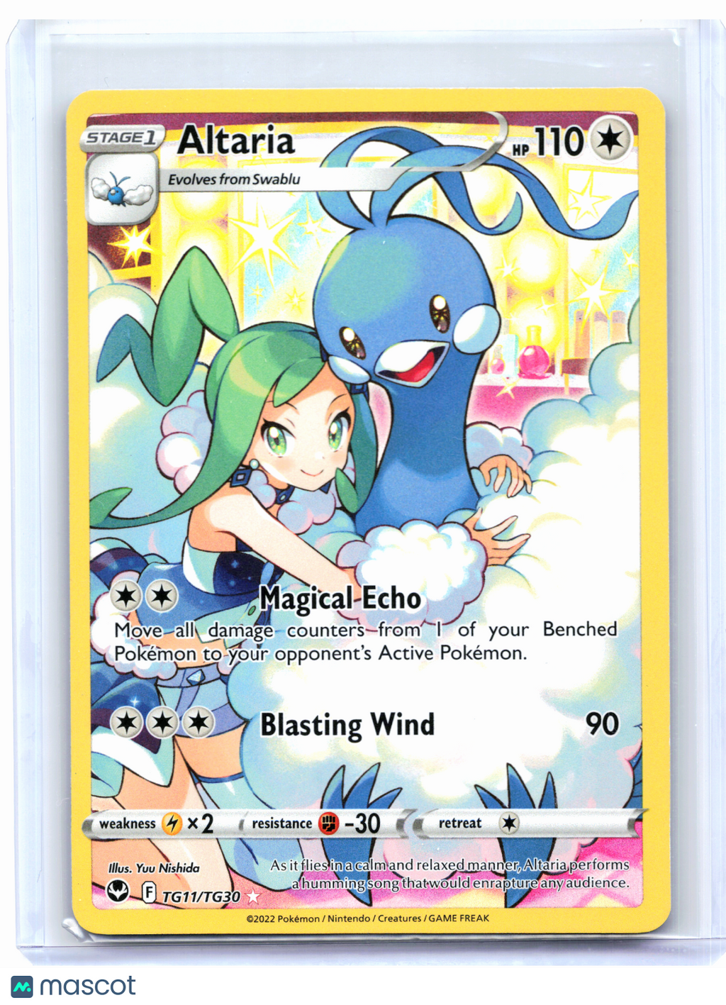 2022 Pokemon—Altaria #TG11/TG30 Silver Tempest Trainer Gallery—Ultra Rare [LP]