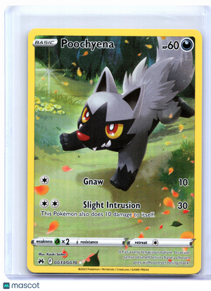 2023 Pokemon—Poochyena #GG33/GG70 Crown Zenith: Galarian Gallery—Ultra Rare [MP]