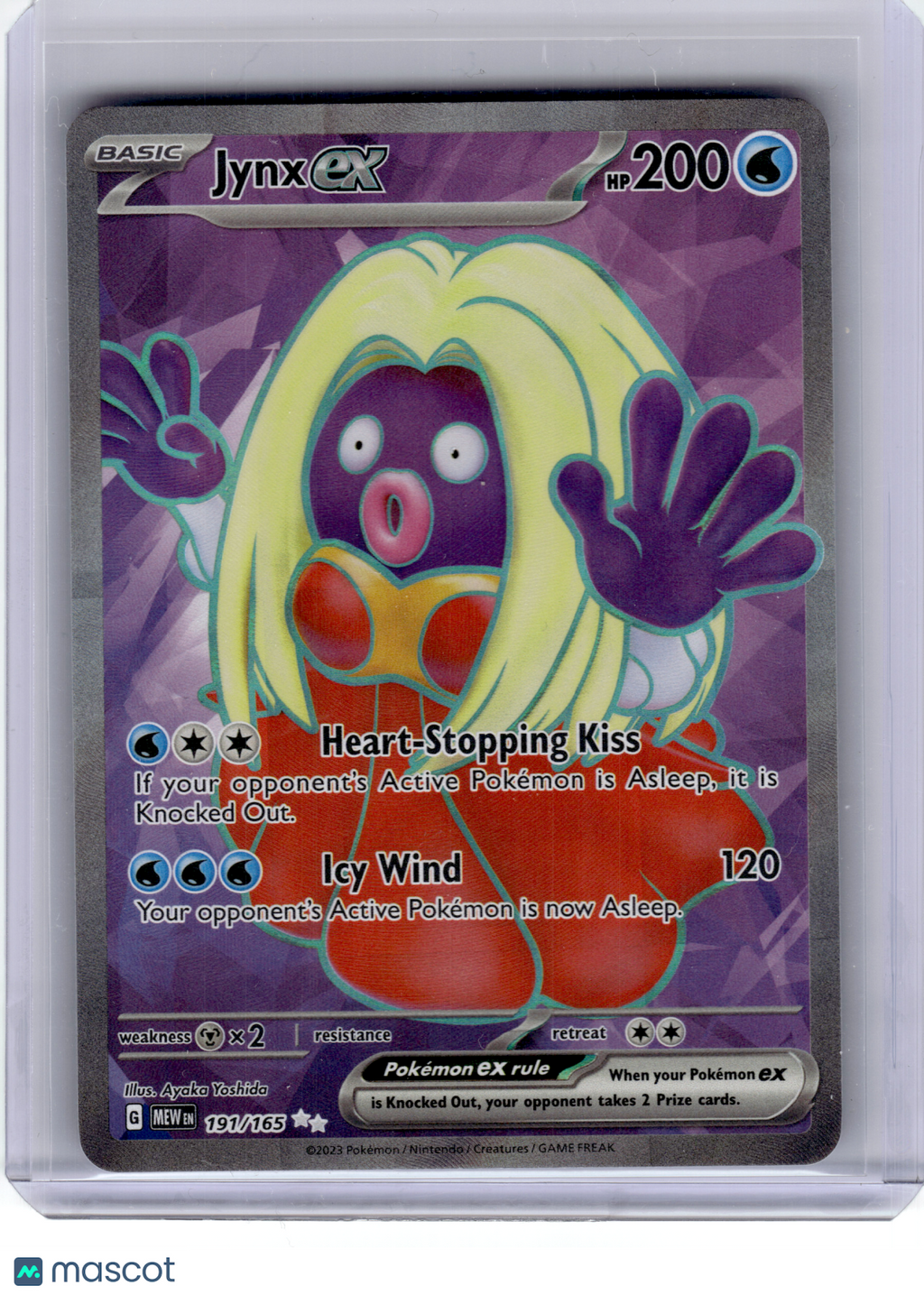 2023 Pokemon—Jynx ex #191 Scarlet & Violet 151—Ultra Rare Holo [Lightly Played]