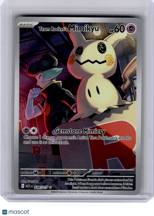 2026 Pokemon—Team Rocket's Mimikyu #238 Ascended Heroes—Illustration Rare Holo