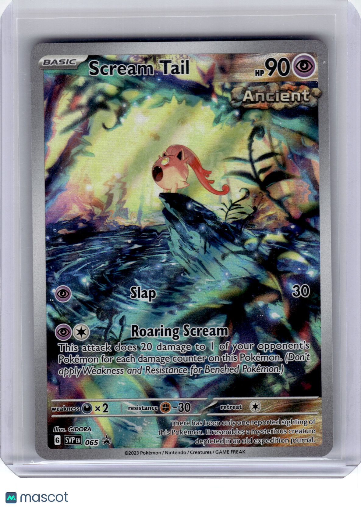 2023 Pokemon—Scream Tail #065 Scarlet & Violet—Black Star Promo Holo