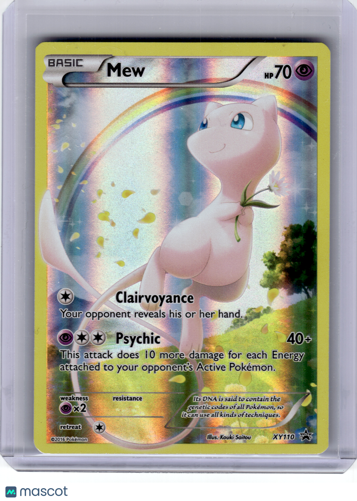 2016 Pokemon—Mew #XY110 XY—Black Star Promo Holo [Moderately Played]