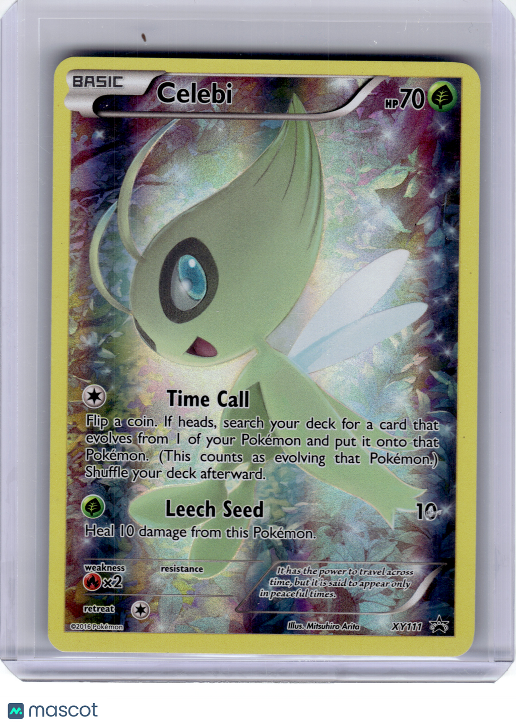 2016 Pokemon—Celebi #XY111 XY—Black Star Promo Holo [Heavily Played]
