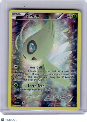 2016 Pokemon—Celebi #XY111 XY—Black Star Promo Holo [Heavily Played]