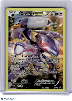 2016 Pokemon—Genesect #XY119 XY—Black Star Promo Holo [Heavily Played]