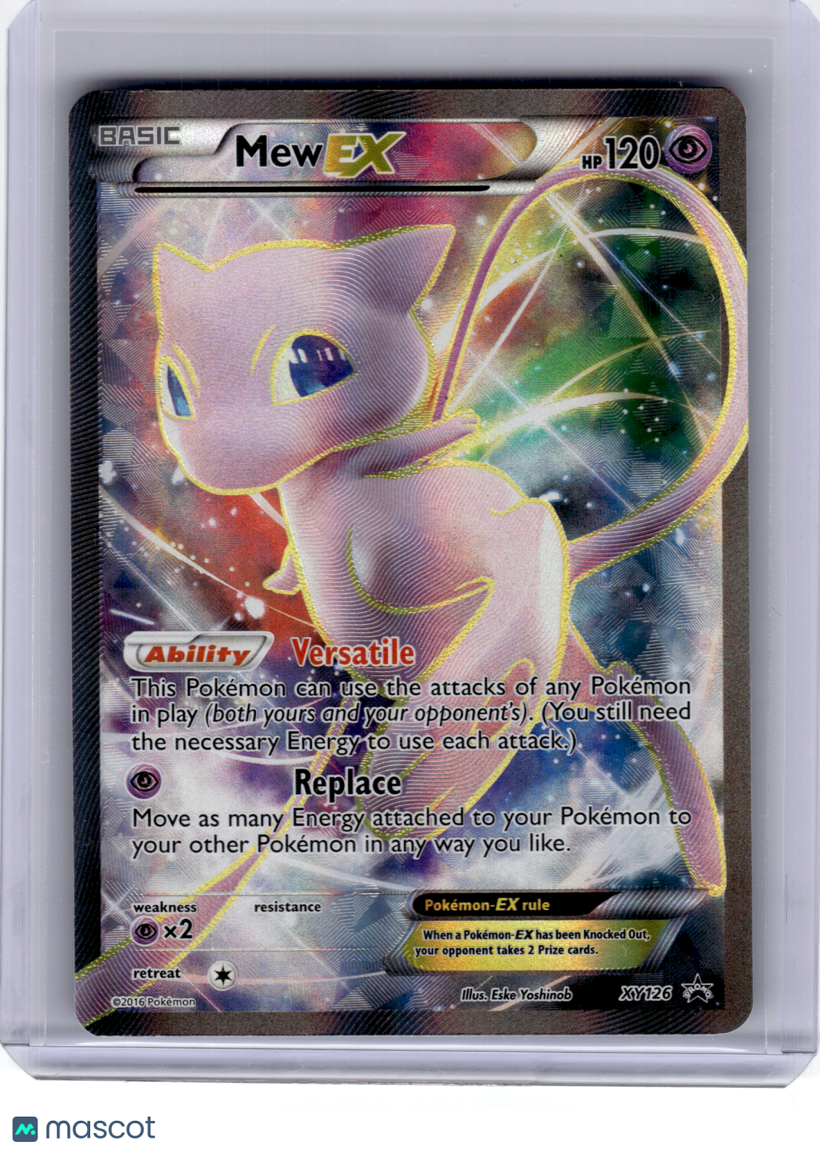 2016 Pokemon—Mew EX #XY126 XY—Black Star Promo Holo [Heavily Played]