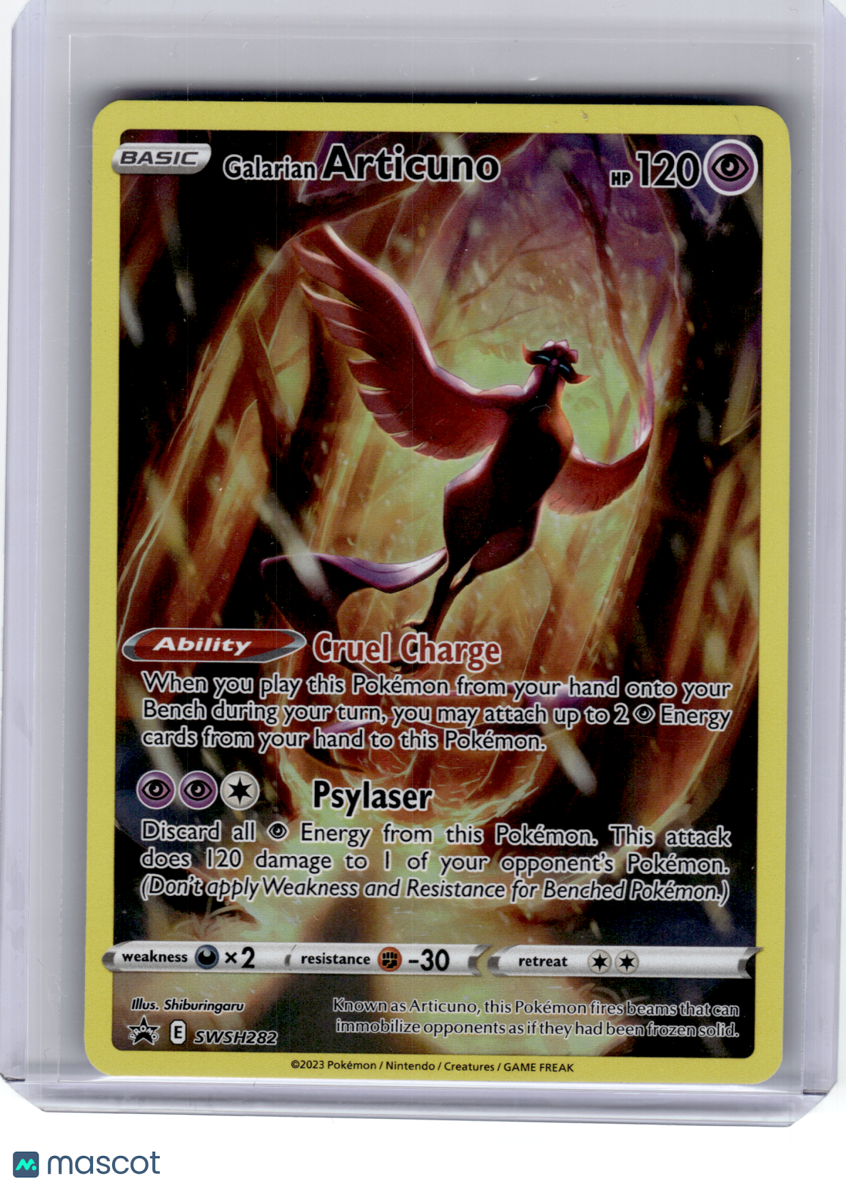 2023 Pokemon—Galarian Articuno #SWSH282 Sword & Shield—Black Star Promo [MP]