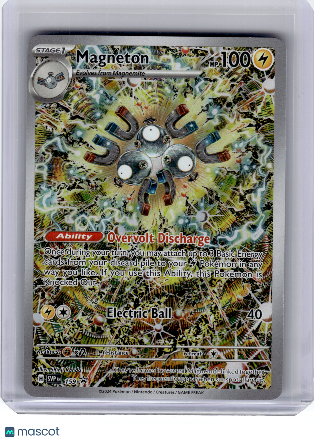 2024 Pokemon—Magneton #159 Scarlet & Violet—Black Star Promo Holo [LP]