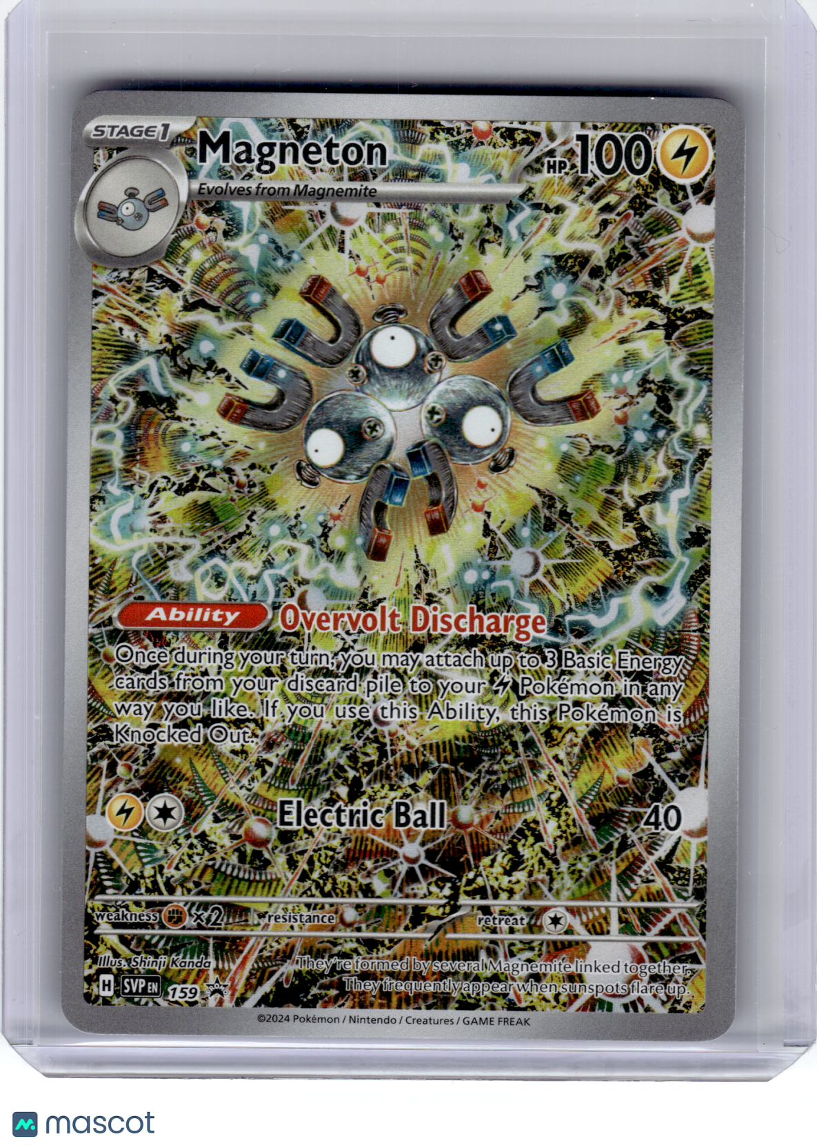 2024 Pokemon—Magneton #159 Scarlet & Violet—Black Star Promo Holo [LP]