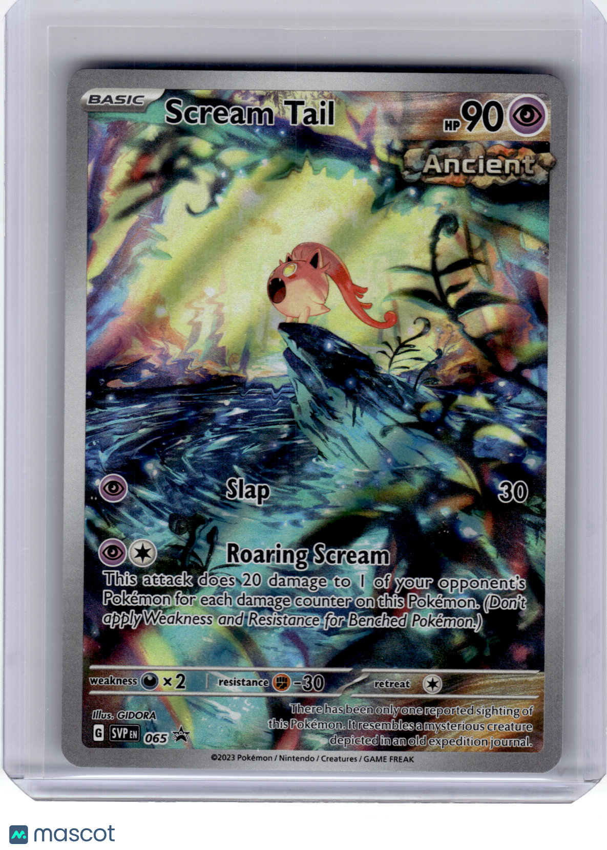 2023 Pokemon—Scream Tail #065 Scarlet & Violet—Black Star Promo Holo [LP]
