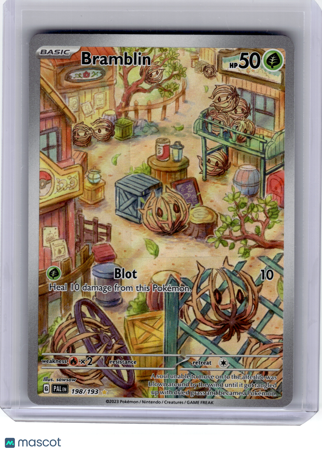 2023 Pokemon—Bramblin #198 Paldea Evolved—Illustration Rare Holo [LP]