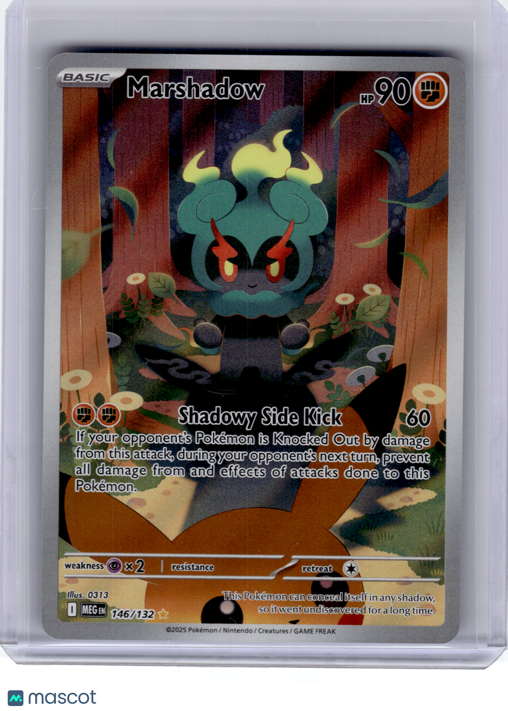 2025 Pokemon—Marshadow #146 Mega Evolution—Illustration Rare Holo