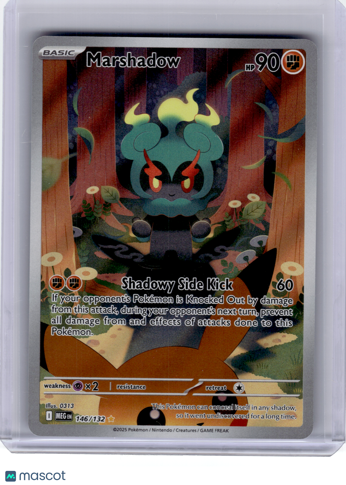 2025 Pokemon—Marshadow #146 Mega Evolution—Illustration Rare Holo