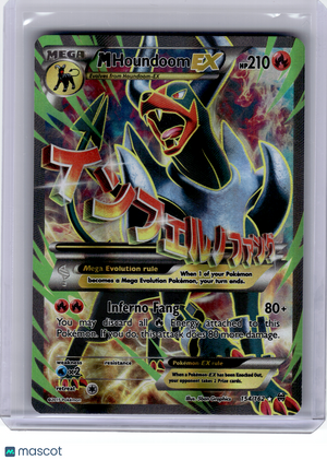 2015 Pokemon—M Houndoom-EX #154 BREAKthrough—Ultra Rare Holo [Heavily Played]