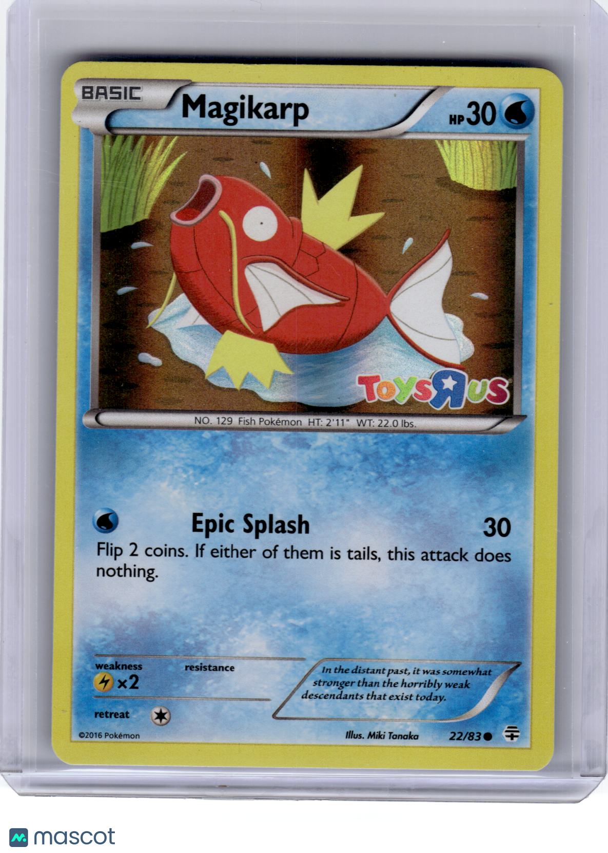 2016 Pokemon—Magikarp #22 Miscellaneous Cards & Products—Rare Holo [Damage]