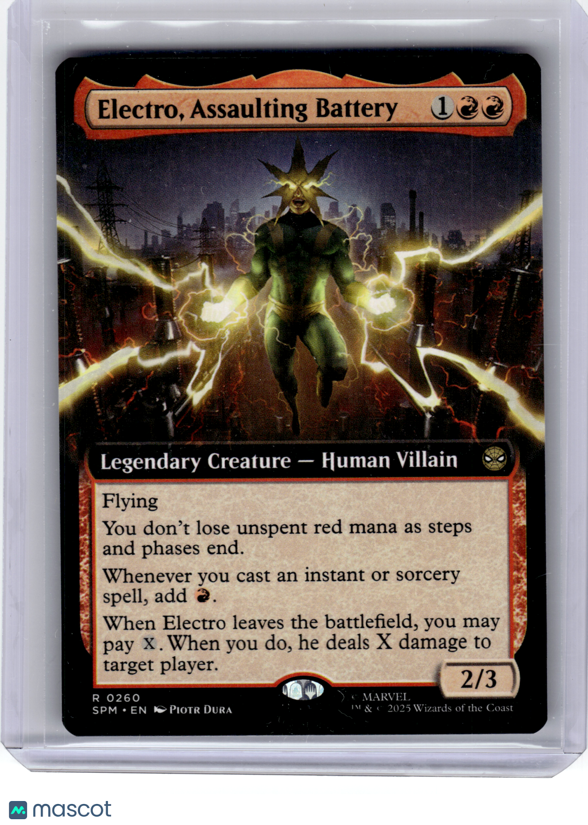 2025 Magic: The Gathering—Electro #0260 SPM—Rare Non-Foil [LP] (Extended Art)