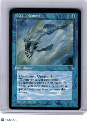 1995 Magic: The Gathering—Mystic Remora #87 Ice Age—Common [Heavily Played]