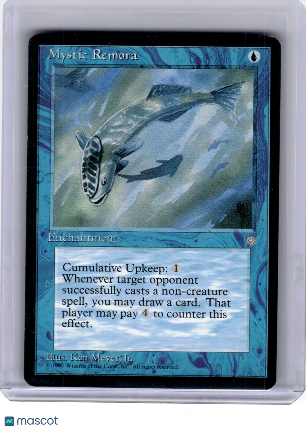 1995 Magic: The Gathering—Mystic Remora #87 Ice Age—Common [Moderately Played]