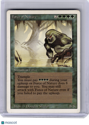 1994 Magic: The Gathering—Force of Nature Unlimited Edition—R [Heavily Played]