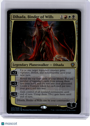 2022 Magic: The Gathering—Dihada #001/048 DMC—Mythic Foil [Moderately Played]