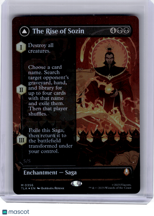 2025 Magic: The Gathering—Fire Lord Sozin #356 TLA—Mythic Foil (Boarderless)