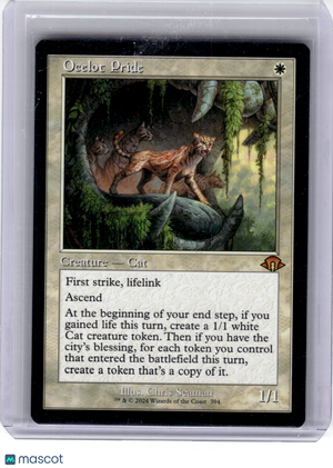 2024 Magic: The Gathering—Ocelot Pride #394 Modern Horizons 3—M (Retro Frame)