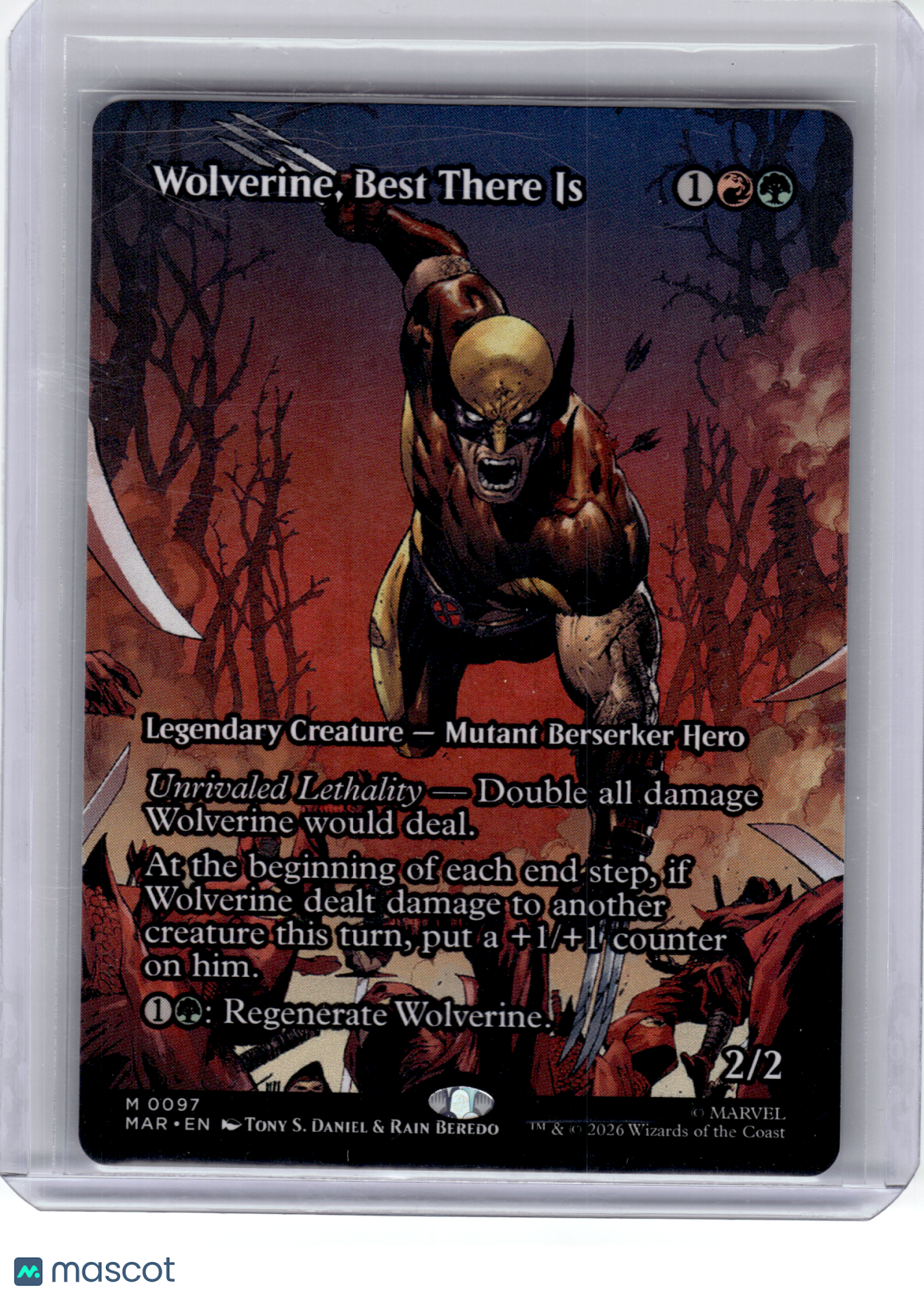 2025 MagicTG—Wolverine, Best There Is #97 MAR—Mythic Non-Foil (Boarderless)