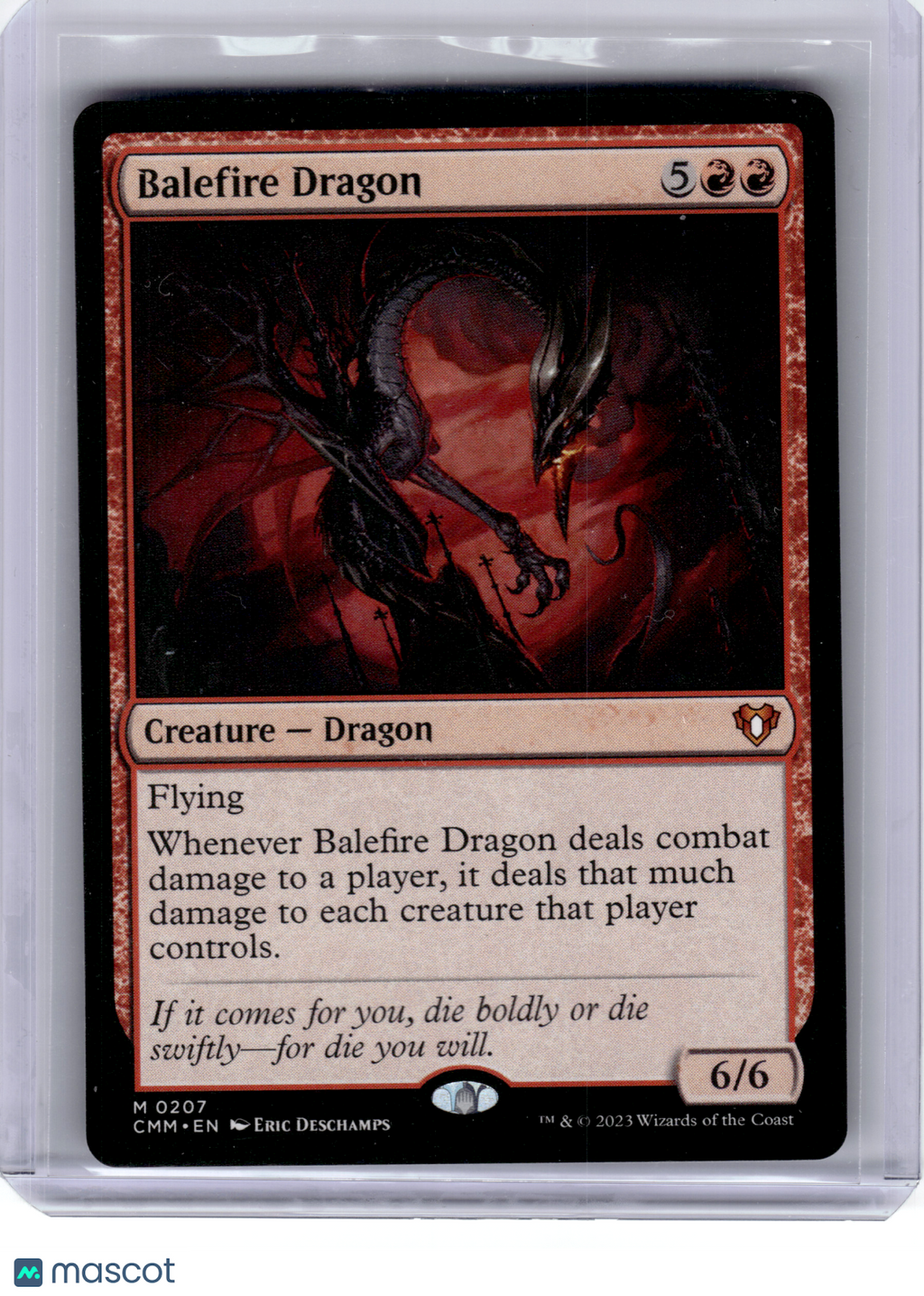 2023 Magic: The Gathering—Balefire Dragon #207 Commander Masters—Mythic