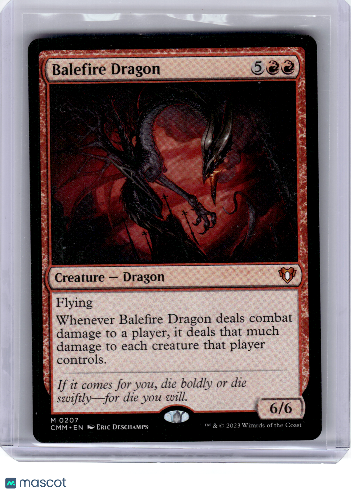 2023 Magic: The Gathering—Balefire Dragon #207 Commander Masters—Mythic