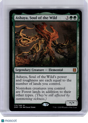 2020 Magic: The Gathering—Ashaya, Soul of the Wild #179 Zendikar Rising—Mythic