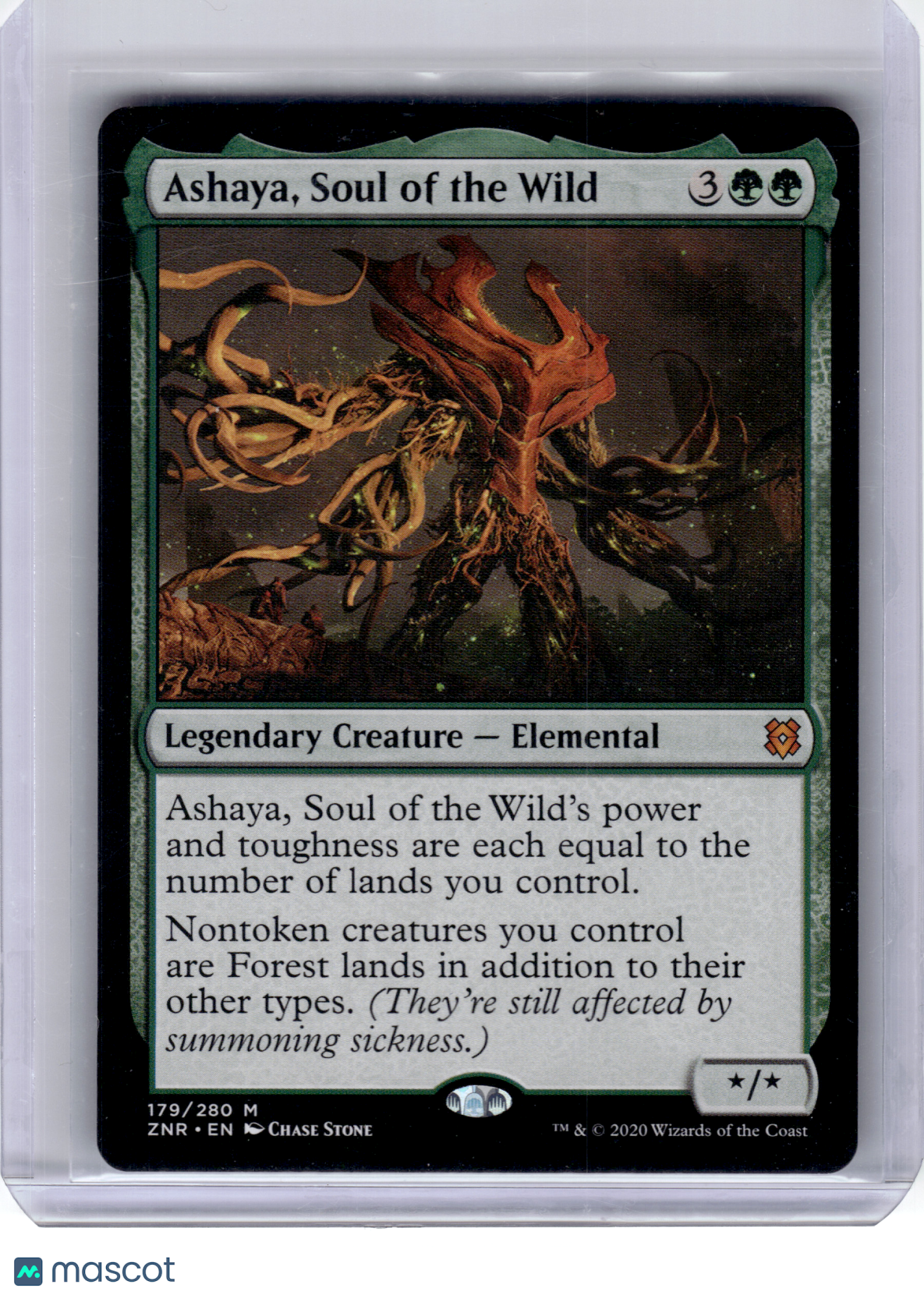2020 Magic: The Gathering—Ashaya, Soul of the Wild #179 Zendikar Rising—Mythic