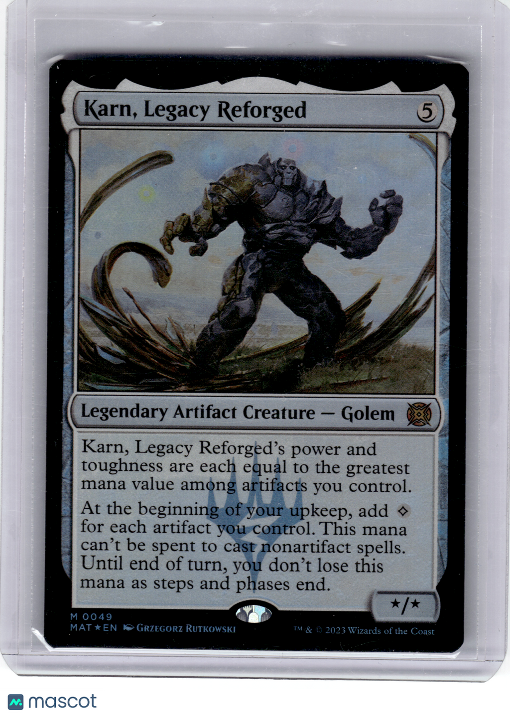 2023 Magic: The Gathering—Karn, Legacy Reforged #49 MAT—Mythic Foil