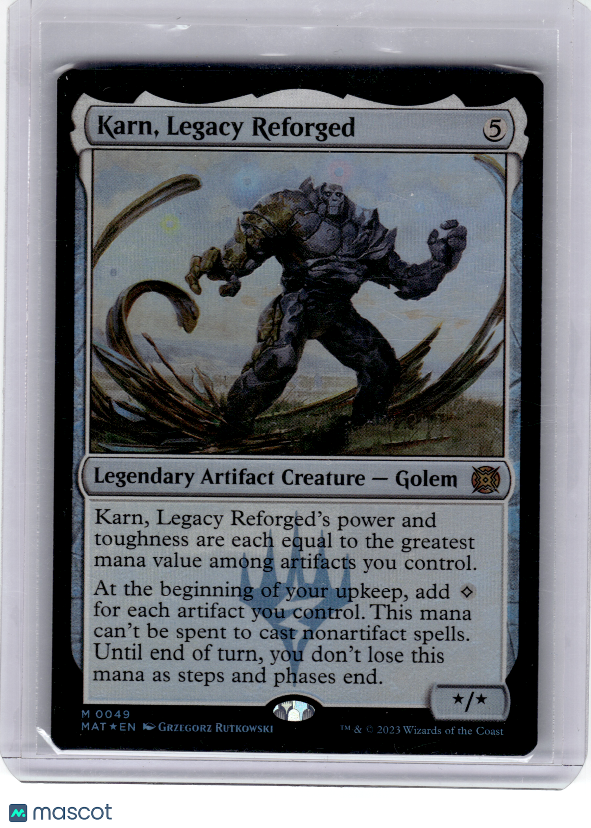 2023 Magic: The Gathering—Karn, Legacy Reforged #49 MAT—Mythic Foil