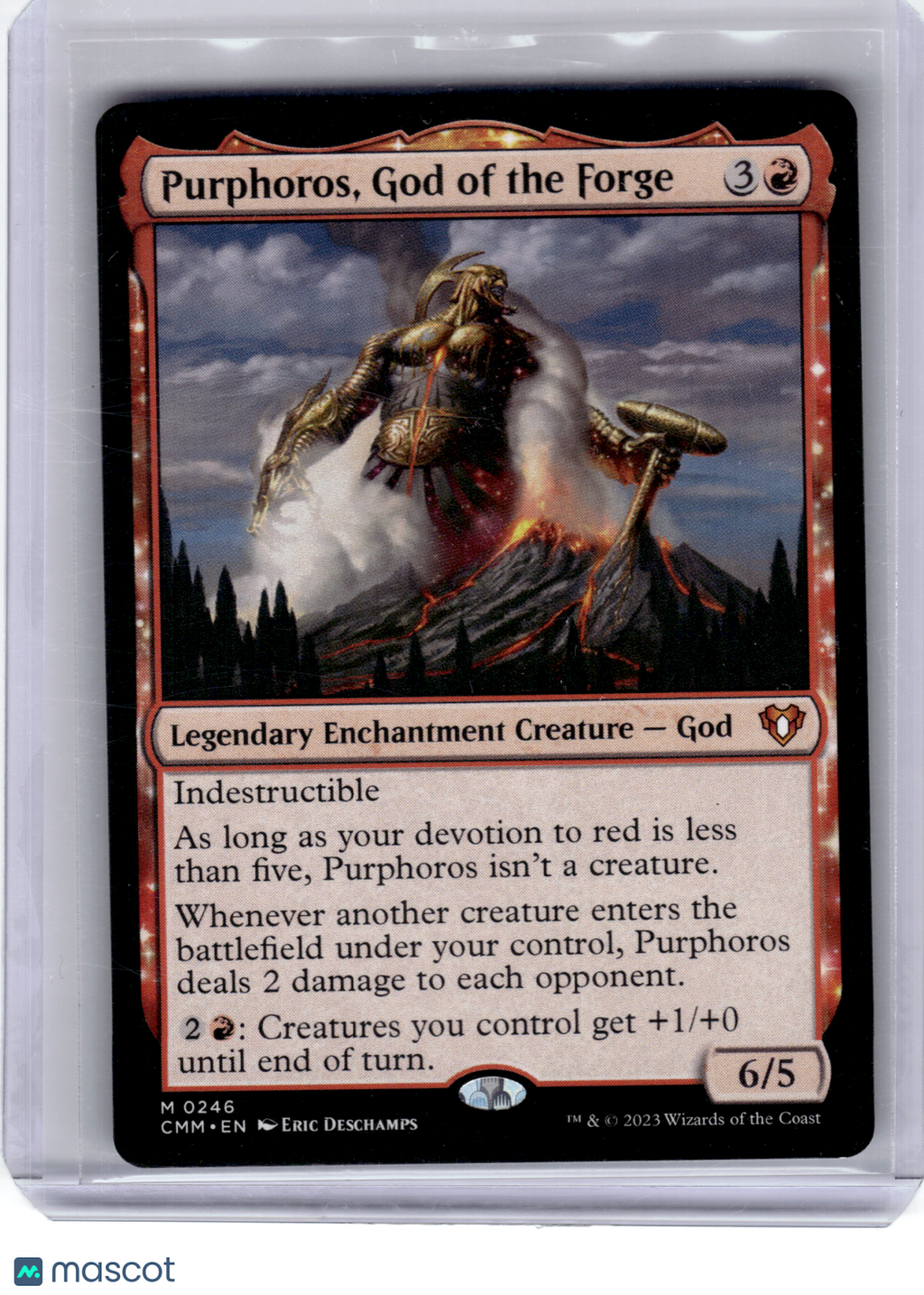 2023 Magic: The Gathering—Purphoros, God of the Forge #246 Commander Masters—M