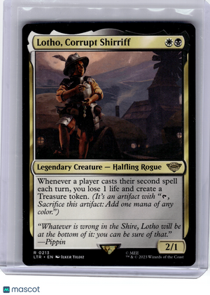 2023 Magic: The Gathering—Lotho, Corrupt Shirriff #213 LTR—Rare