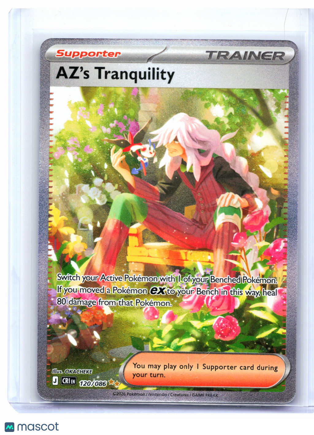 2026 Pokemon—AZ's Tranquility #120/086 Chaos Rising—SIR Holo