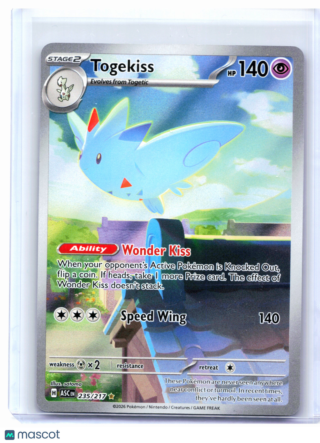 2026 Pokemon—Togekiss #235/217 Ascended Heroes—Illustration Rare Holo
