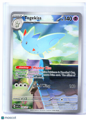 2026 Pokemon—Togekiss #235/217 Ascended Heroes—Illustration Rare Holo