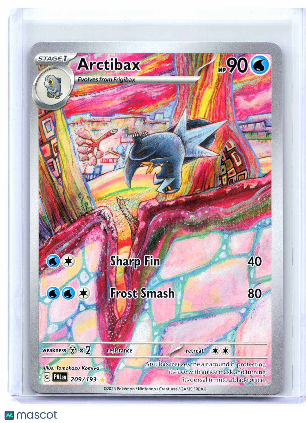 2023 Pokemon—Arctibax #209/193 Paldea Evolved—Illustration Rare Holo [LP]