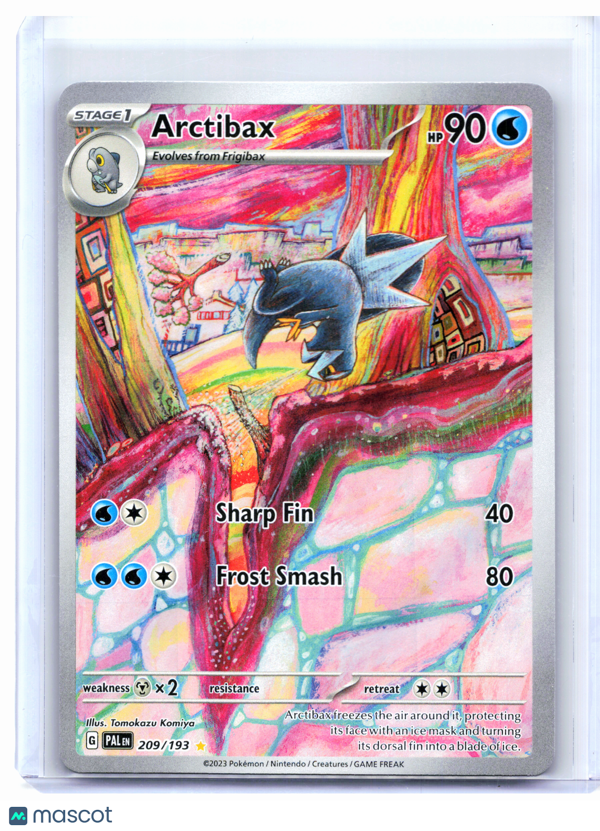 2023 Pokemon—Arctibax #209/193 Paldea Evolved—Illustration Rare Holo [LP]