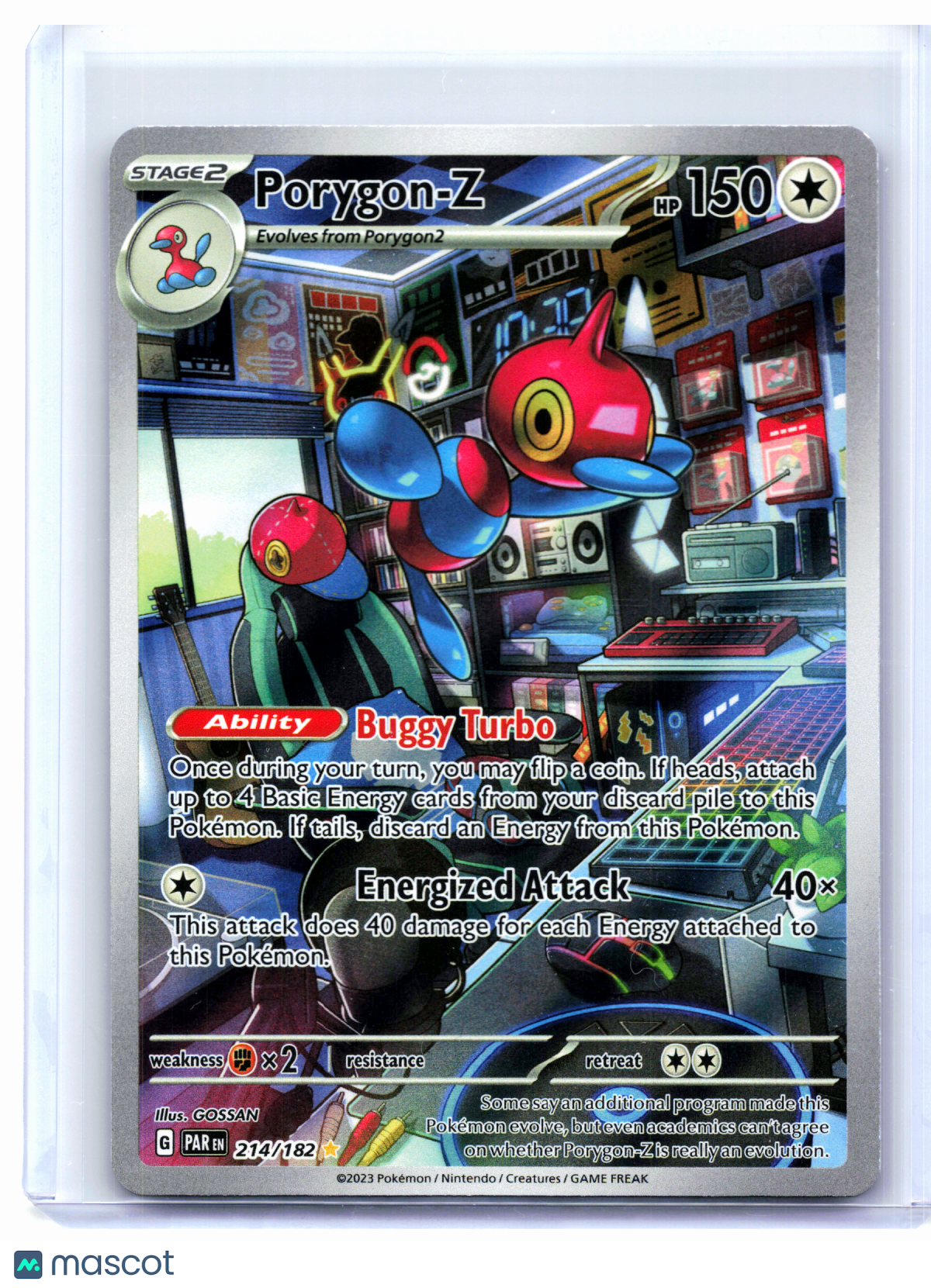 2023 Pokemon—Porygon-Z #214/182 Paradox Rift—Illustration Rare Holo [MP]