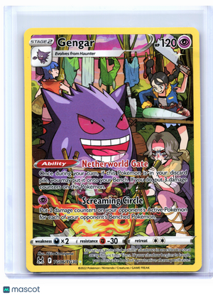 2022 Pokemon—Gengar #TG06/TG30 Lost Origin Trainer Gallery—Ultra Rare Holo [DMG]