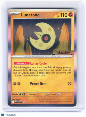 2025 Pokemon—Lunatone #MEP EN 004 Mega Evolution Promo—Black Star Promo Foil