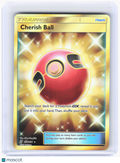 2019 Pokemon—Cherish Ball (Secret) #250/236 Unified Minds—Secret Rare Gold